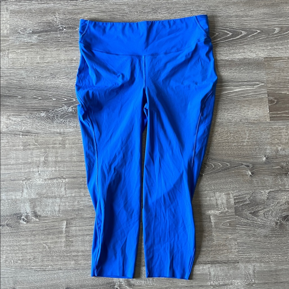 Lululemon Base Pace High-Rise Crop 23" Blazer Blue Tone size 16